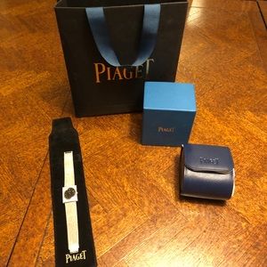 Rare 1962 18K White Gold 102 Diamonds PIAGET WATCH